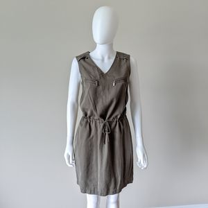 Casual Comfortable Olive Green Dress